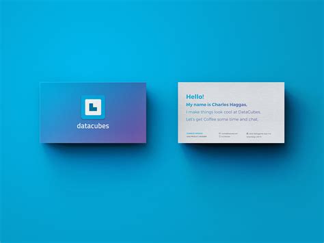 Gradient Business Cards By Charles Haggas On Dribbble