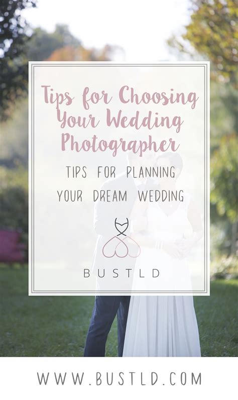 Tips For Choosing Your Wedding Photographer