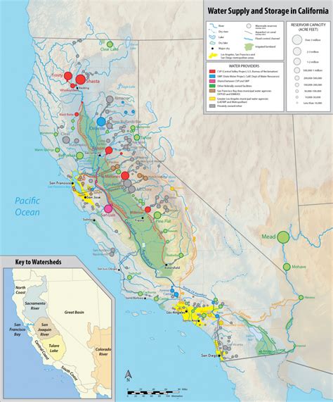 Map Of Northern California Reservoirs Map Of Usa District