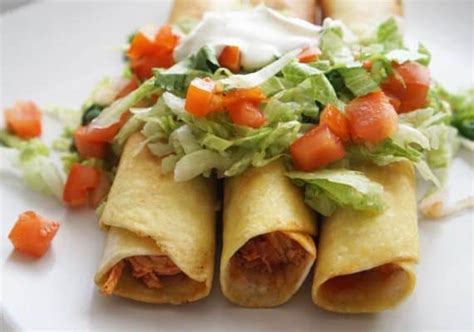 Mexican Style Chicken Flautas Recipe A Food Lovers Kitchen