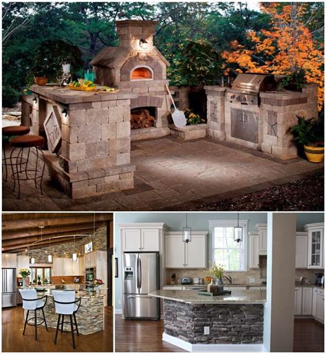 84 Amazing Stone Kitchens That Will Make You Inspired