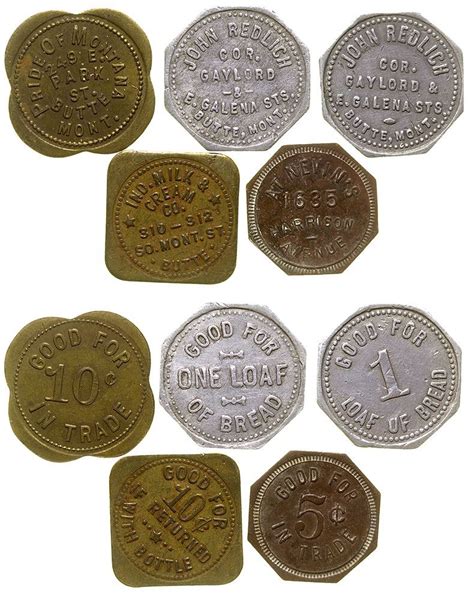Five Butte Tokens With Addresses Butte Montana