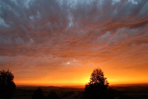 Free Images Horizon Silhouette Cloud Sunrise Field Sunlight