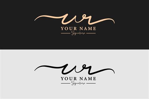 Ur Initial Letter Signature Luxury Logo Graphic By Graphicfirozkabir