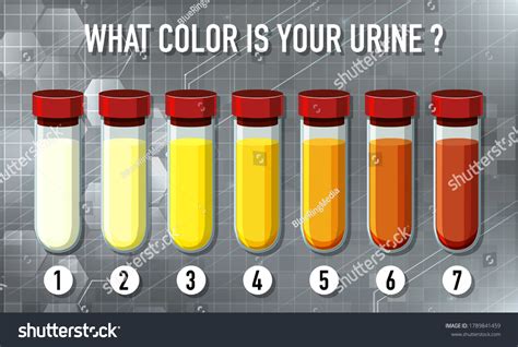 Illustration Urine Color Chart Illustration Stock Vector Royalty Free