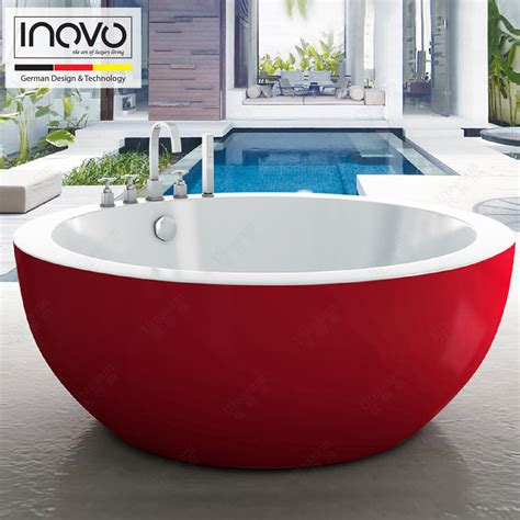 Luxury Rigel Freestanding Round Bathtub Jacuzzi Inovo