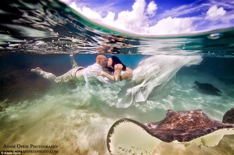 Incredible Underwater Bridal Shoots Making A Splash Online Daily Mail