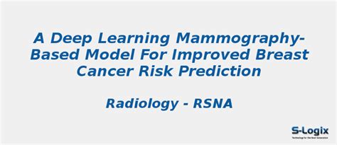 Mammography Based Improved Breast Cancer Risk Prediction S Logix