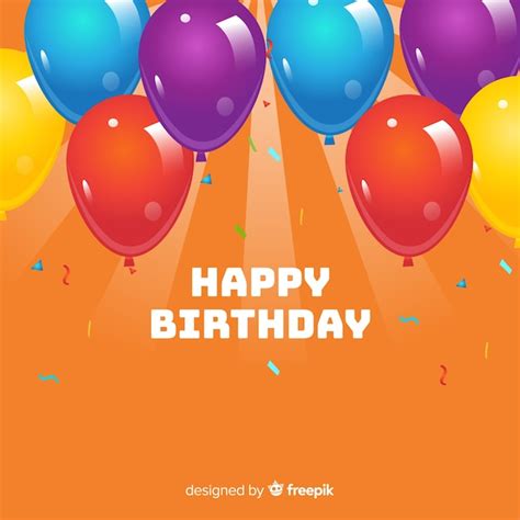 Free Vector Happy Birthday Balloons Background