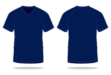 290 Navy Blue T Shirt Template Stock Illustrations Royalty Free