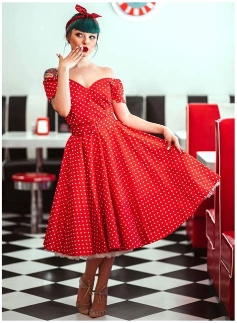 Dee Dee Red Polka Dot Vintage Full Circle Dress Red Polka Dot Dress