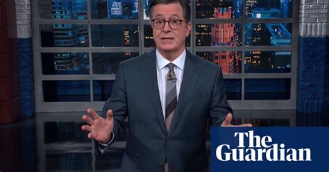 stephen colbert trump s presidency is just a tv show we have to live through late night tv
