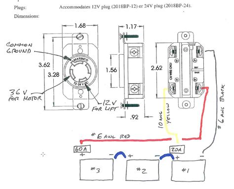 The fuse fits next to the live wire. Marinco 3 Prong Trolling Motor Plug Wiring Diagram