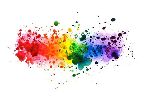Rainbow Watercolor Splashes Set 735566 Textures Design Bundles In