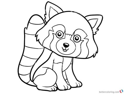 Red Panda Coloring Pages Clipart Free Printable Coloring Pages
