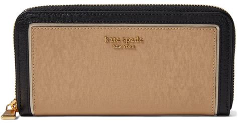Kate Spade Morgan Color Blocked Saffiano Leather Zip Around Continental