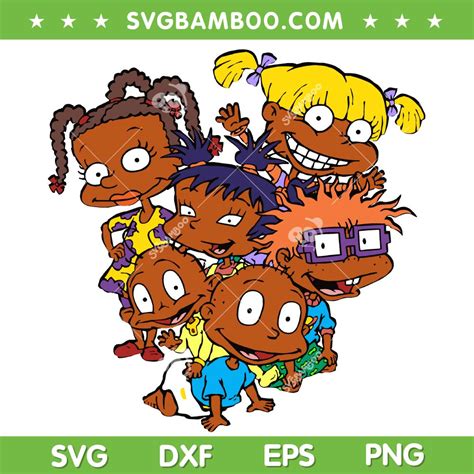 African American Rugrats Svg Png