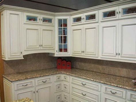 Antique White Glazed Kitchen Cabinet Ideas
