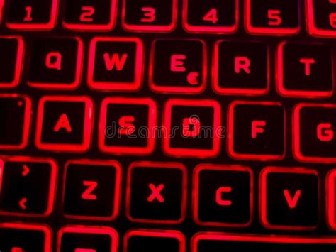 Glowing Laptop Keyboard Close Up Of A Computer Keyboard Creative