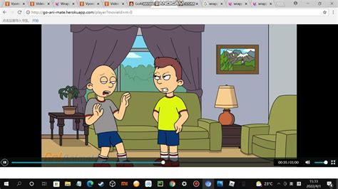 Classic Caillou Turns Caillous Voice To Like A Babygrounded Youtube