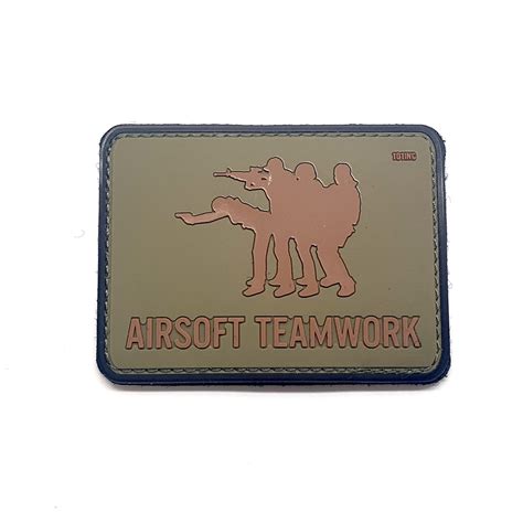 Airsoft Teamwork Tactical Morale Pvc Patch Airsoft Direct
