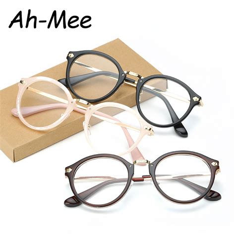 vintage women eyeglass frame brand designer eyewear plain optical glasses computer eyeglasses