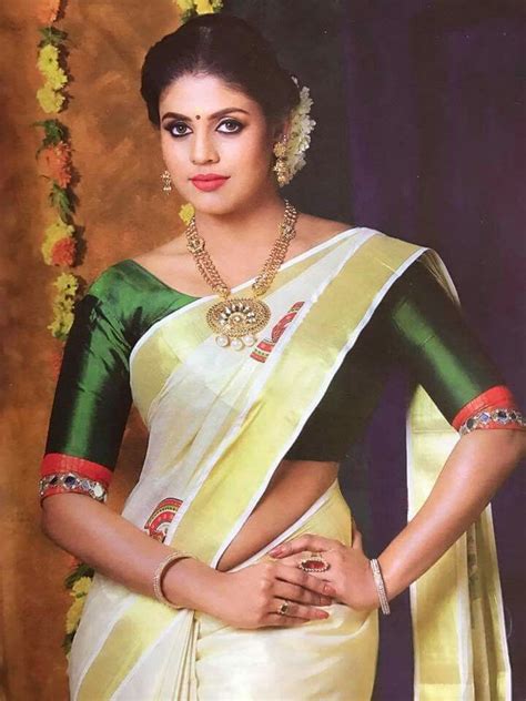 Sani2a27 Kerala Traditional Saree Most Beautiful Indian Actress South Indian Actress Hot