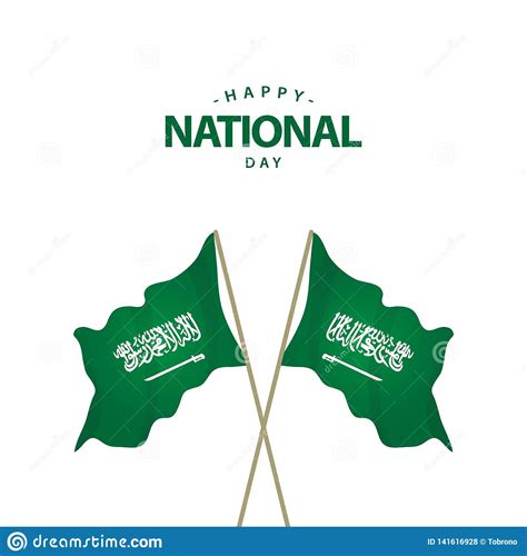 Happy Saudi Arabia National Day Vector Template Design Illustration