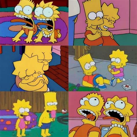 Bart And Lisa Simpsons Siblings Personajes De Los Simpsons