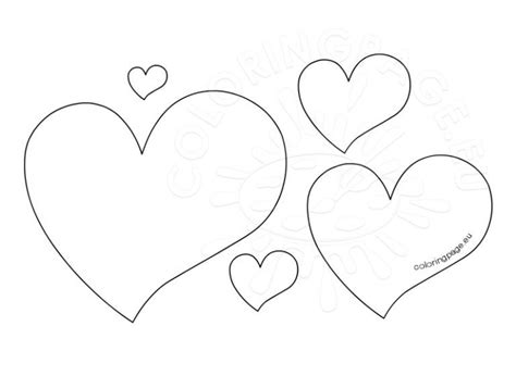 Printable Heart Patterns Coloring Page