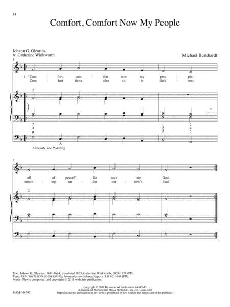 Easy Hymn Accompaniments For Organ By Michael Burkhardt Organ Score