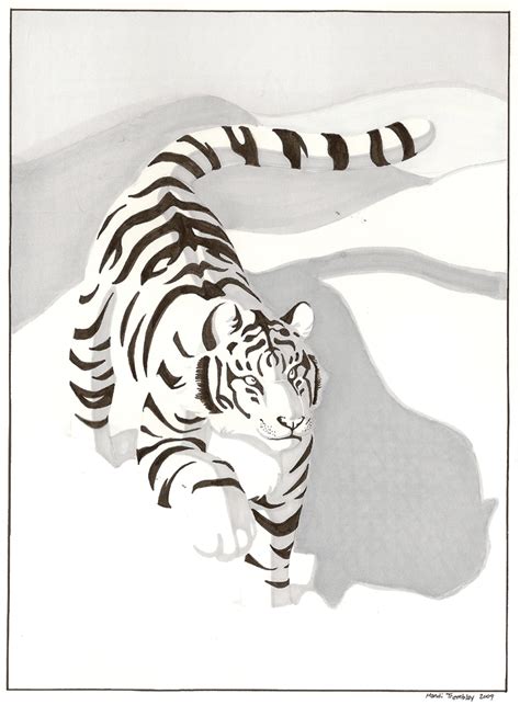 Snowy Tiger By Mittymandi On Deviantart