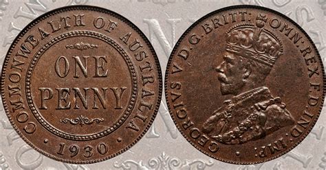 1930 Penny - King of Australian Coins - Coins and Australia - Articles on Australian coins