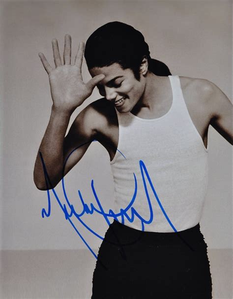 Michael Jackson Signed Autographed Photo The Jackson Etsy