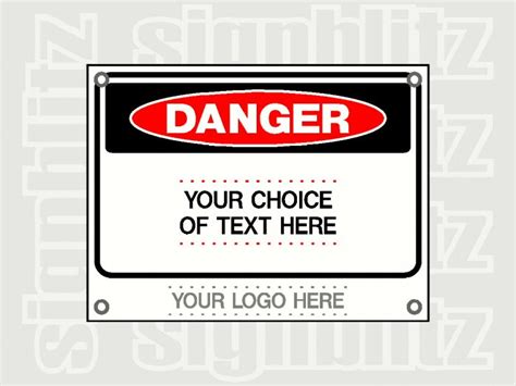Custom Danger Signs Printed With Your Logo Signblitz