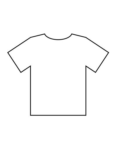 Printable Cut Out T Shirt Template Printable Templates