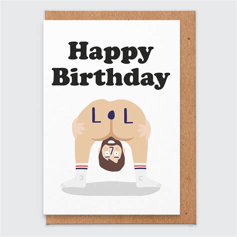 Buy Happy Birthday Lol Birthday Card Rude Naked Joke Birthday Card Birthday Card Funny