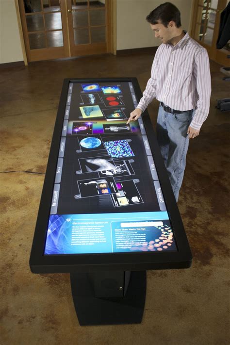 100 Led Lcd Multitouch Table With 40 Touch Points