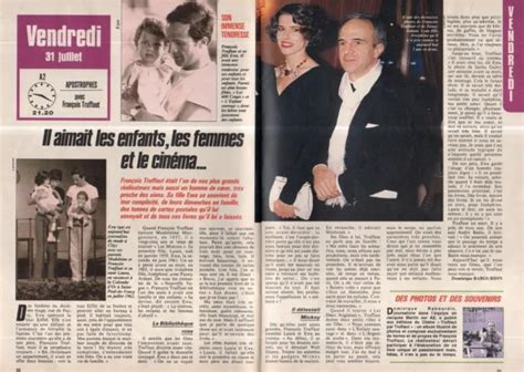 Coupure De Presse Clipping Fran Ois Truffaut Fanny Ardant Pages Eur Picclick Fr