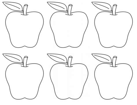 Apple Activites Printable Apple Template Preschool Apple Activities
