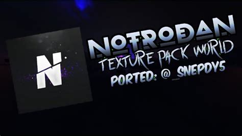 Notrodans Texture Pack Map Ported Minecraft Pocket Edition 10