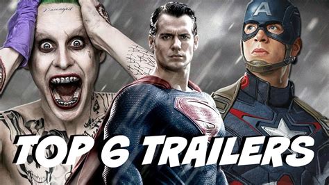 Top 6 2016 Superhero Movie Trailers Youtube