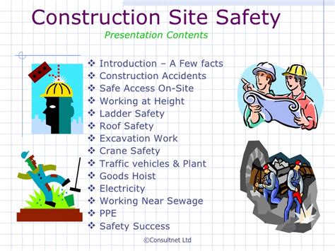 Some of the different processes used in excavation include trenching, digging, dredging and site development. Construction site safety