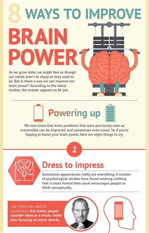 Eight Ways To Improve Brain Power Infographic