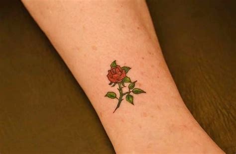 The color purple is historically a symbol of royalty. 61 Small Rose Tattoos Designs for Men and Women