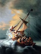 The Storm on the Sea of Galilee by Rembrandt Hand Painted Oil Painting ...