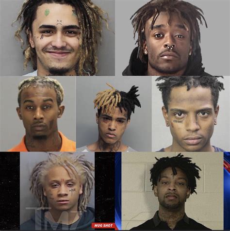 All The Soundcloud Legends Have Mugshots On The Extreme End Of The Scale Xxxtentacion Has A