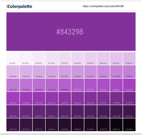 Pantone 2593 C Color | Hex color Code #84329B information | Hsl | Rgb ...