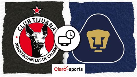 Tijuana vs Pumas en vivo Horario y dónde ver hoy el partido de la