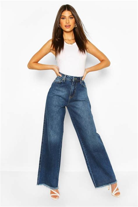 High Rise Wide Leg Jeans Perfect Jeans Fit Wide Leg Jeans Outfit